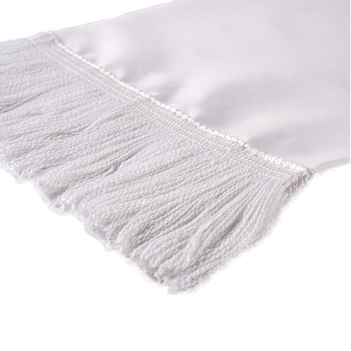 Printable polyester scarf with fringes 14.5 x 138 cm