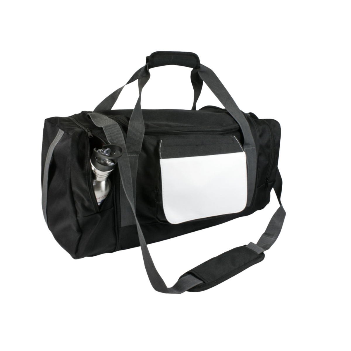 FLORIDA sports bag with removable flap, black