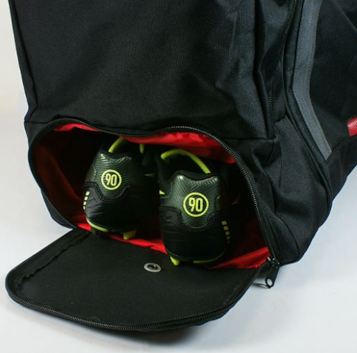 Sporttasche FLORIDA, mit wechselbarer Lasche, Schwarz