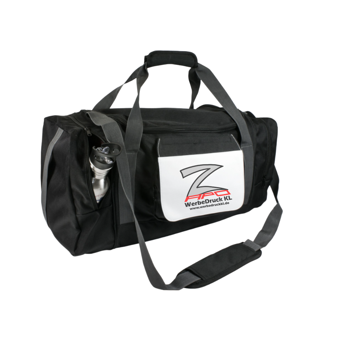 FLORIDA sports bag with removable flap, black