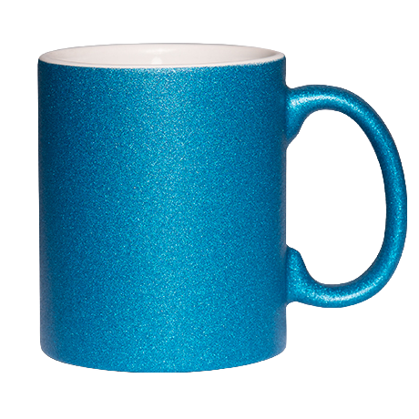 Glitter cup with glitter particles