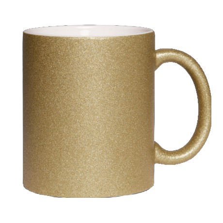 Glitter cup with glitter particles