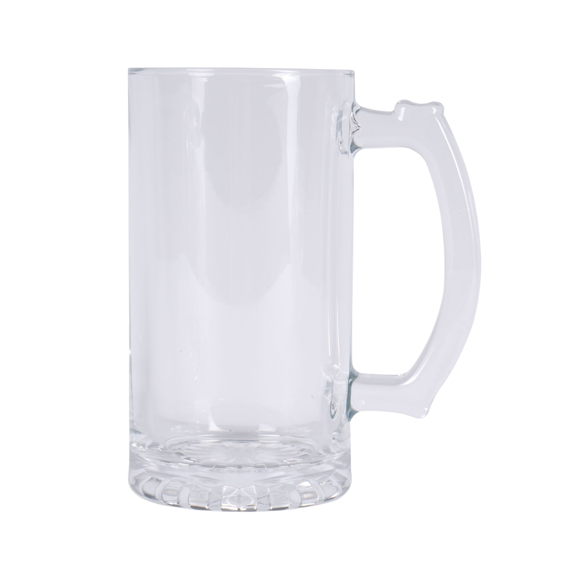 Glass beer mug 16oz, clear