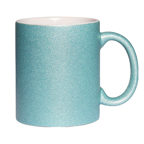 Glitter cup with glitter particles