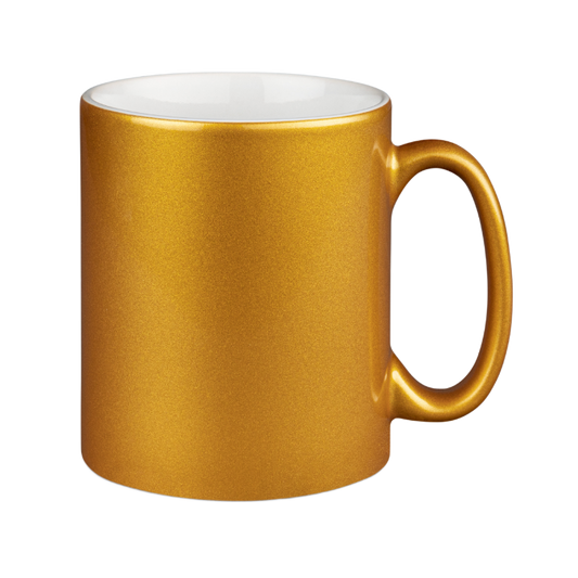 Glitter cup in metallic look
