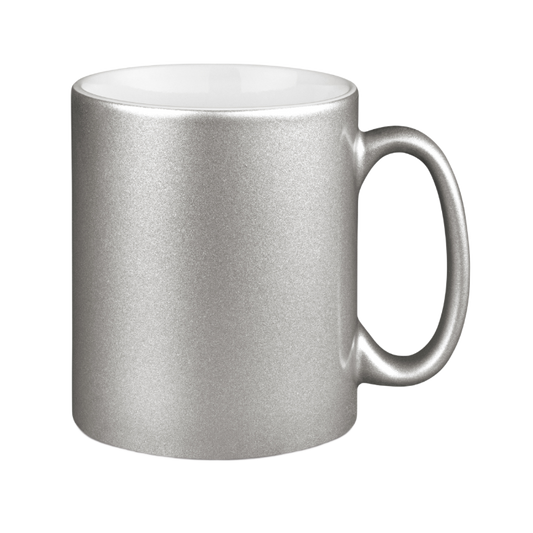 Glitter cup in metallic look