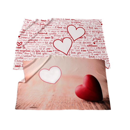 Microfiber fleece blanket made of 100% polyester, size 95 x 150 cm, printed on one side with various motifs