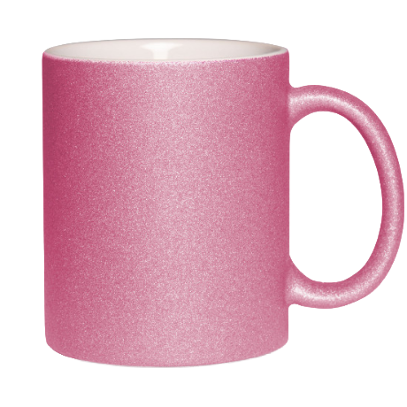 Glitter cup with glitter particles