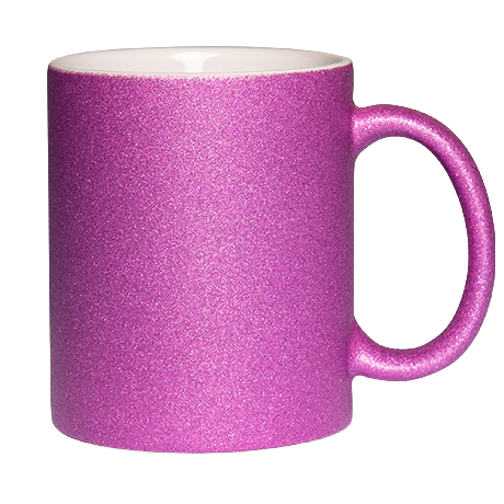 Glitter cup with glitter particles
