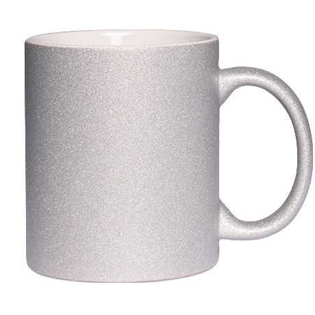 Glitter cup with glitter particles