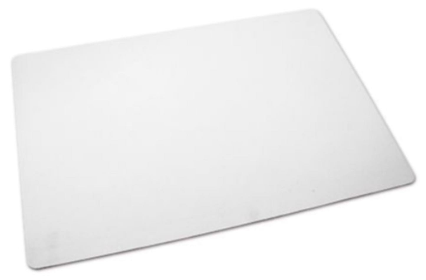 Textil-Tischset Weiß mit schwarzer Gummirückseite, Größe 390 x 260 mm