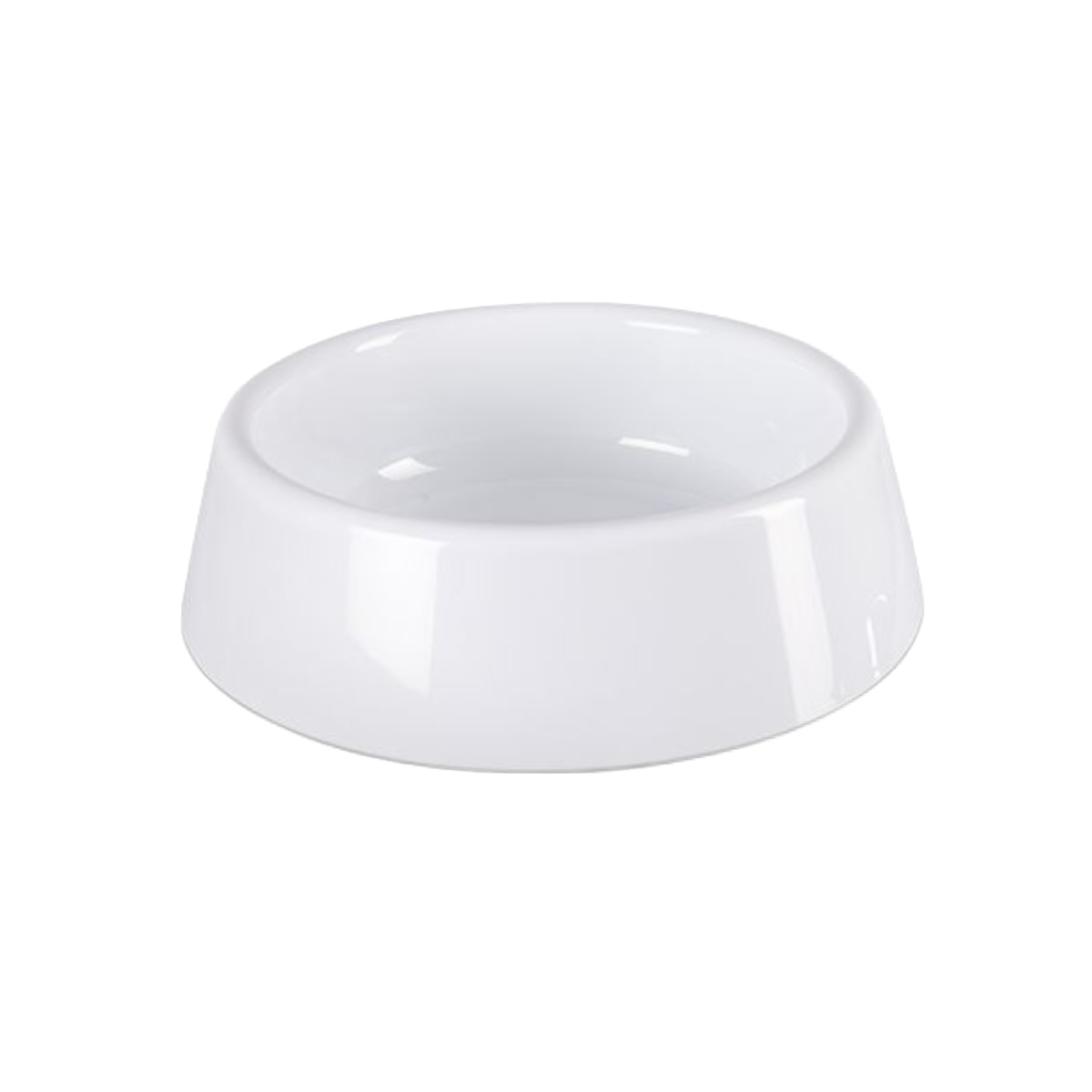 Animal bowl made of polymer plastic with stainless steel insert