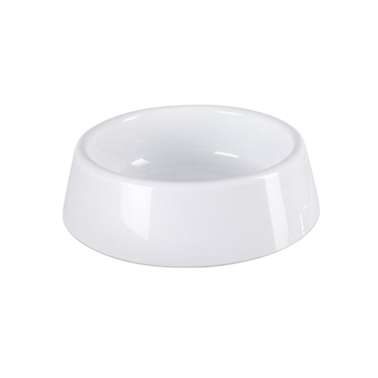 Animal bowl made of polymer plastic with stainless steel insert