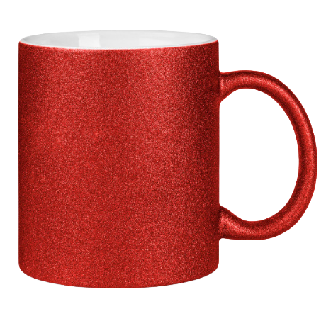 Glitter cup with glitter particles