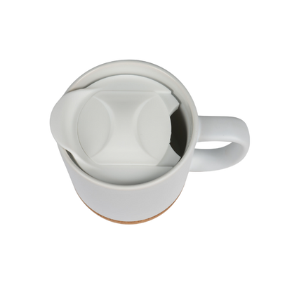 Keramiktasse mit abnehmbarem Korksockel