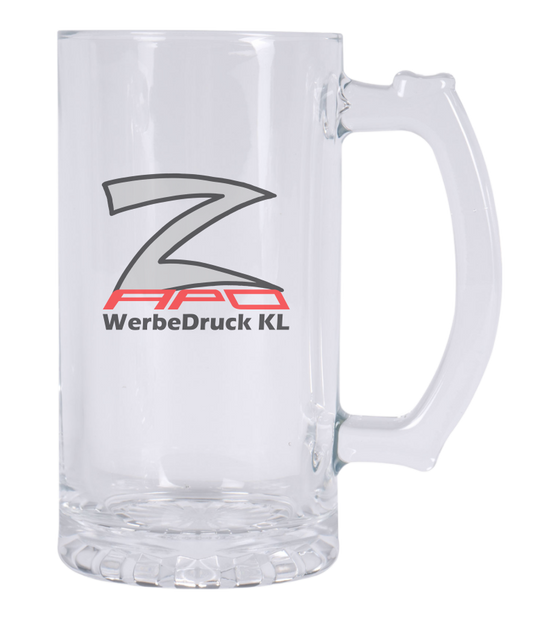 Glasbierkrug 16oz, klar