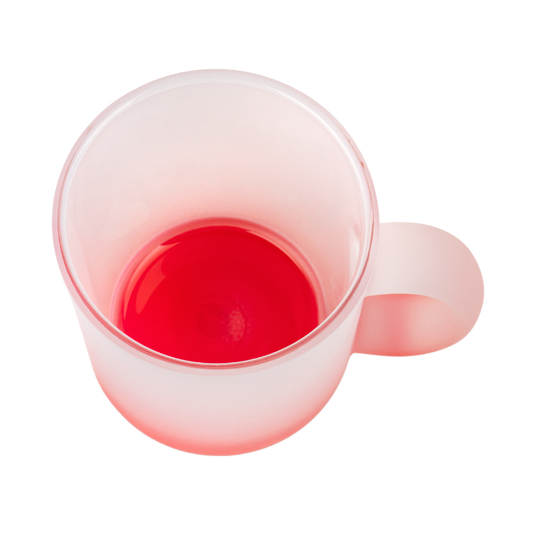 Glastasse mit Farbverlauf