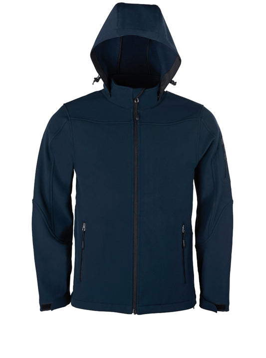 Mens Hooded Soft-Shell Jacket