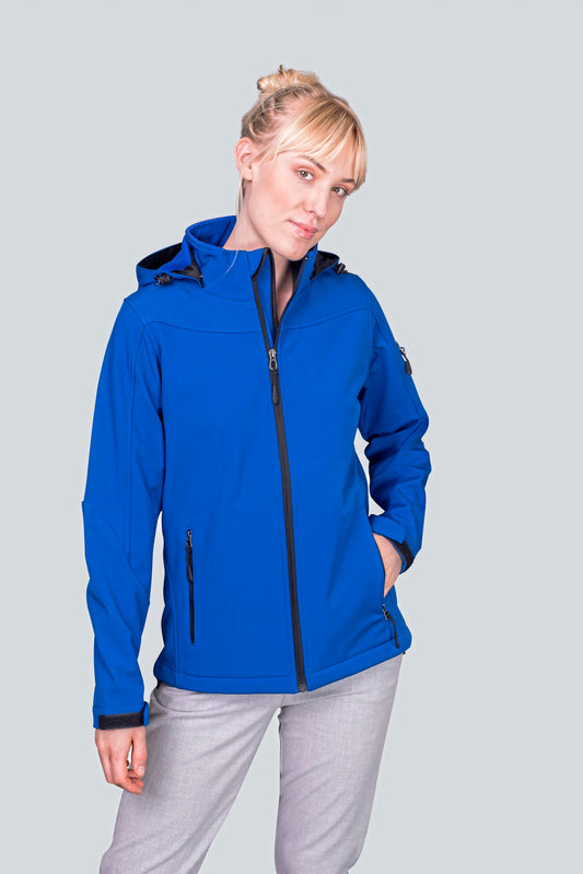 Womens Hooded Soft-Shell Jacket