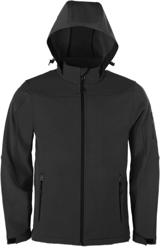 RFV Mens Hooded Softshell Jacket