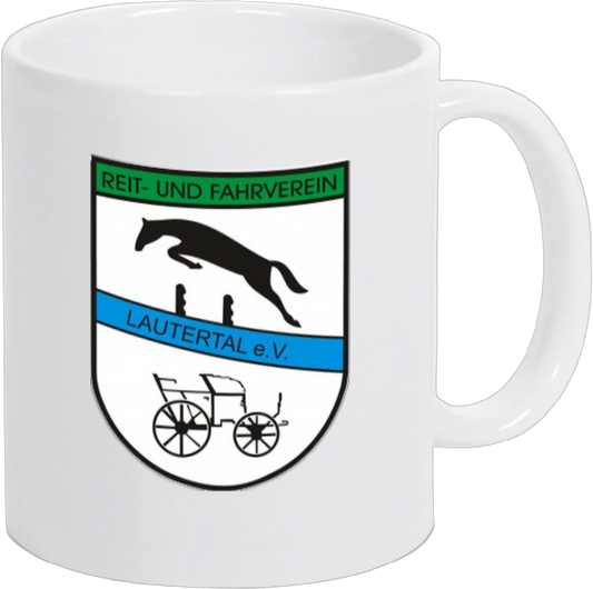 RFV Keramiktasse weiß mit Wappen