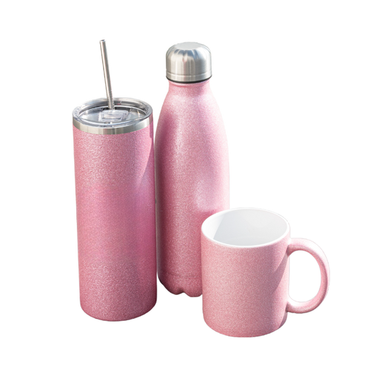 Edelstahl-Thermobecher mit Glitzerpartikeln 20oz
