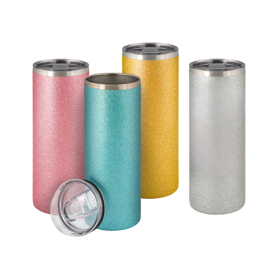 Edelstahl-Thermobecher mit Glitzerpartikeln 20oz