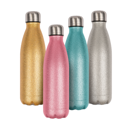 Glitter stainless steel thermos flask 500 ml