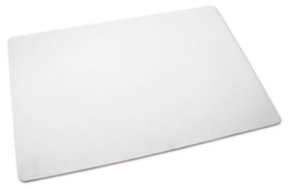 Textil-Tischset Weiß mit schwarzer Gummirückseite, Größe 390 x 260 mm