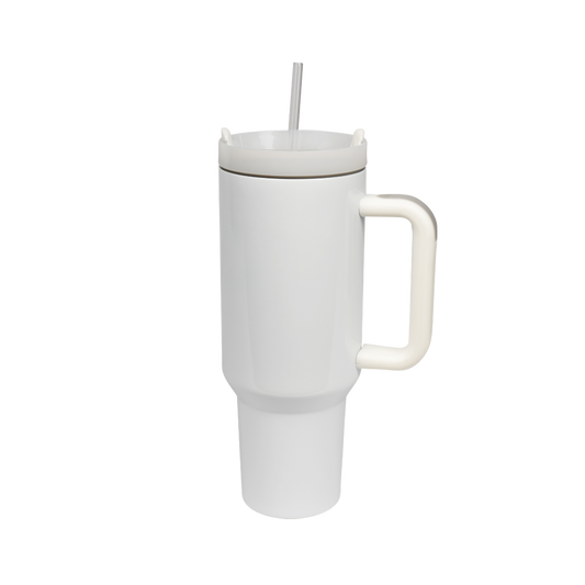 Edelstahl-Thermobecher 40oz, weiß, sublimierbar