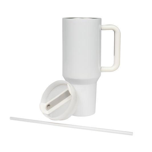 Edelstahl-Thermobecher 40oz, weiß, sublimierbar