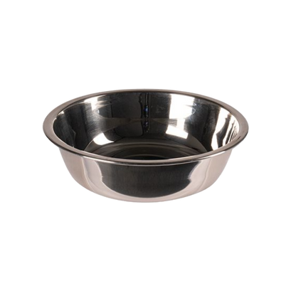 Animal bowl made of polymer plastic with stainless steel insert