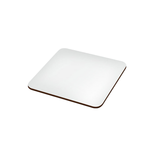 Hardboard coaster 90 x 90 mm, thickness 3 mm