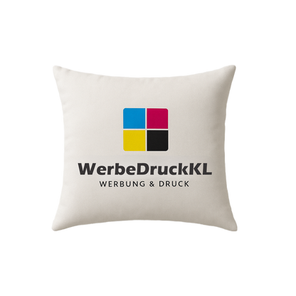 Kissen mit WerbeDruckKL Logo