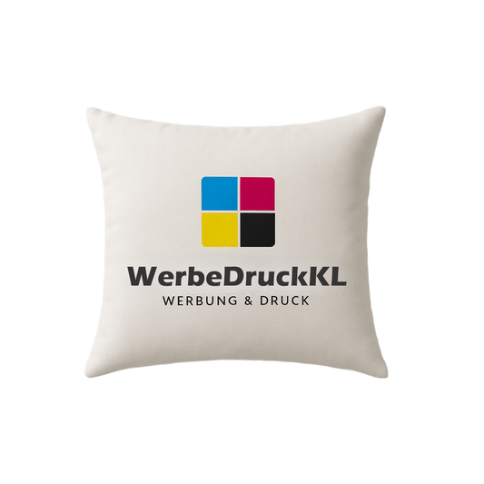 Kissen mit WerbeDruckKL Logo